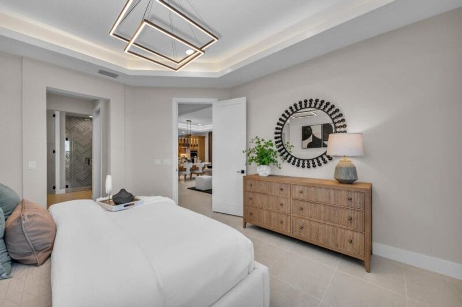 Furnished interior in a model home at The Laurels in Parrish (Image 98).