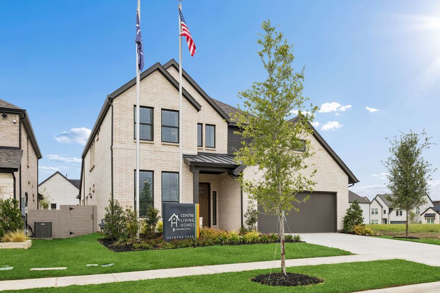 Front exterior of a home in the Painted Tree Woodland West community, located in McKinney, TX (Image 10). Front exterior of a home in the Painted Tree Woodland West community, located in McKinney, TX (Image 10).