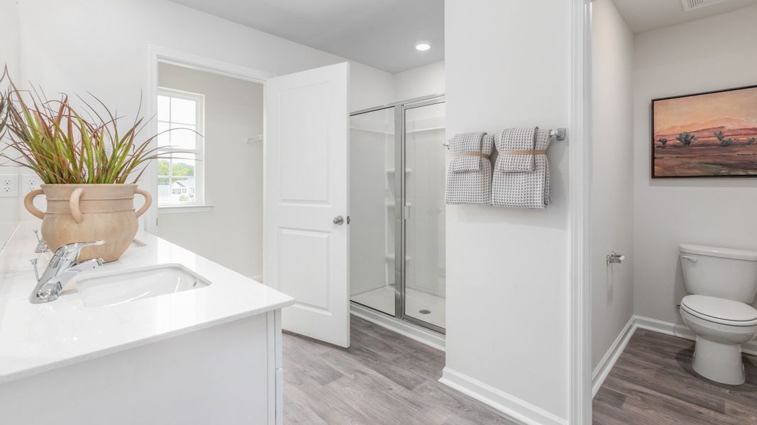 Furnished interior in a model home at Owens Ridge in Lexington (Image 18).