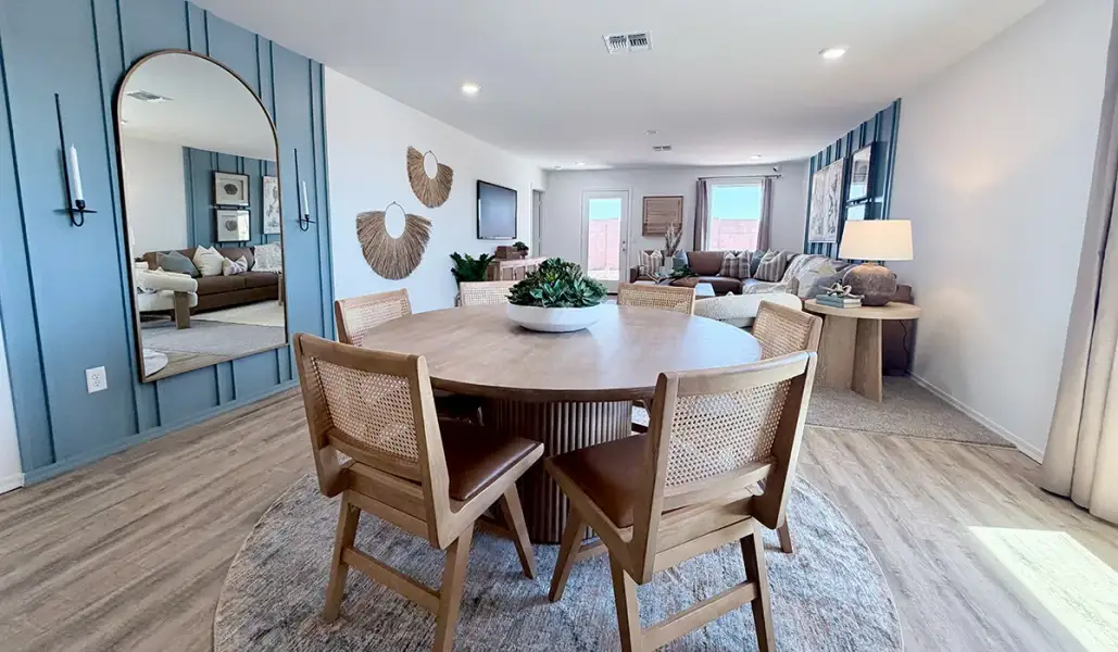 Furnished interior in a model home at Red Rock Village in Red Rock (Image 28).