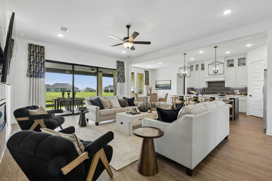 Furnished interior in a model home at Berkshire Estates in Mesquite (Image 6). Furnished interior in a model home at Berkshire Estates in Mesquite (Image 6).