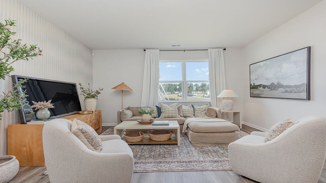 Furnished interior in a model home at Sandridge Park in Little River (Image 7).