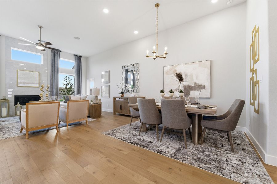 Furnished interior in a model home at Ashland in Angleton (Image 30).