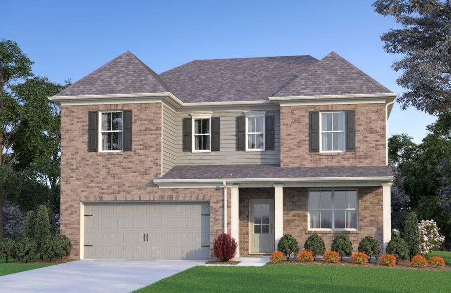 Front exterior of a home in the Linden Grove community, located in Powder Springs, GA (Image 13).