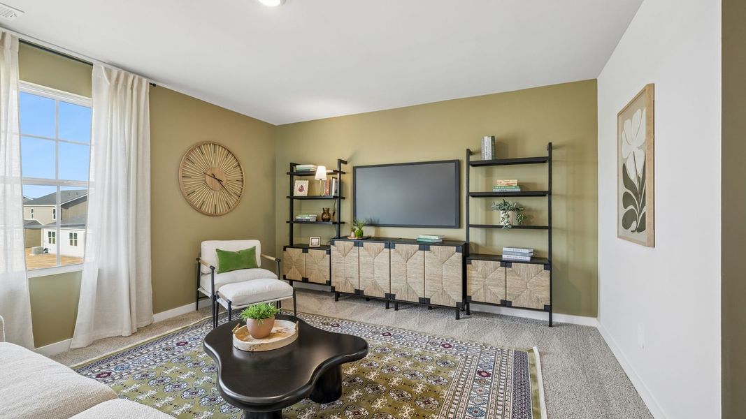 Furnished interior in a model home at Reserve at Hickory Ridge in Columbia (Image 108).
