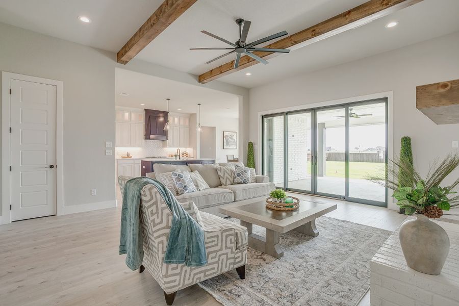 Furnished interior in a model home at Coyote Crossing in Godley (Image 15). Furnished interior in a model home at Coyote Crossing in Godley (Image 15).