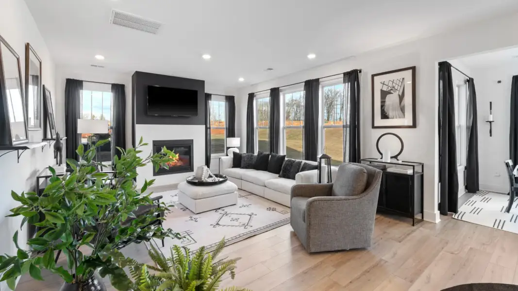Furnished interior in a model home at Alexander Place in Taylors (Image 25).