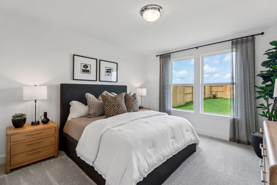 Furnished interior in a model home at The Residences Collection at Oakberry Trails in Waller (Image 8).