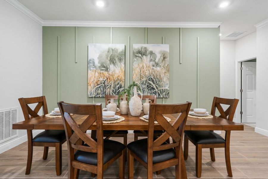Furnished interior in a model home at Pine Ridge in Beverly Hills (Image 39). Furnished interior in a model home at Pine Ridge in Beverly Hills (Image 39).