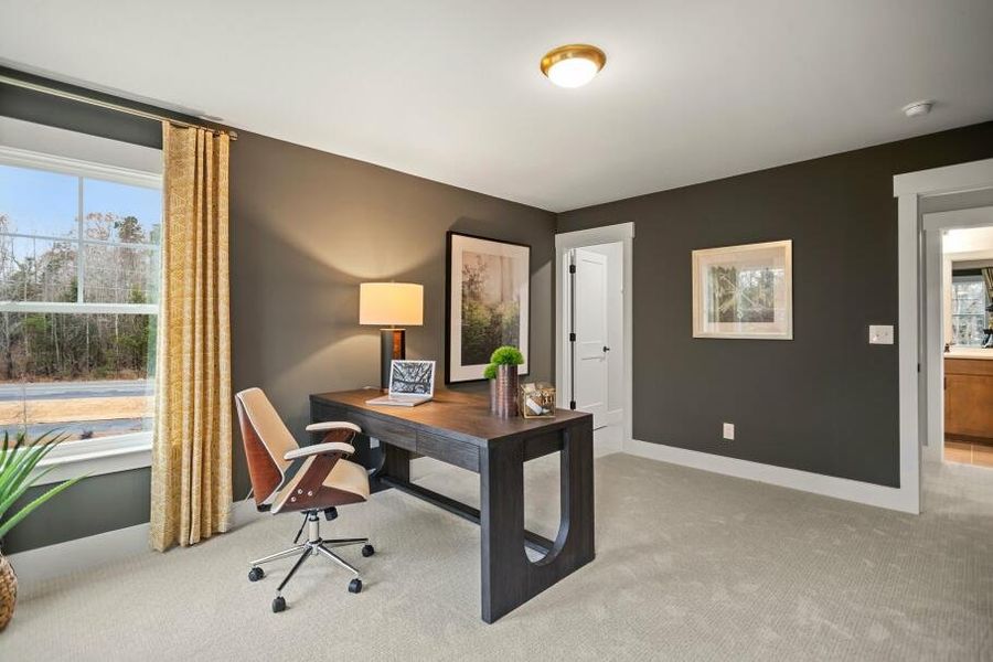 Furnished interior in a model home at Wexford in Elon (Image 18).