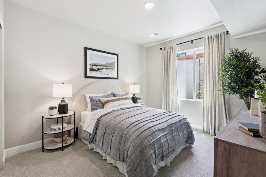 Furnished interior in a model home at Highlands Preserve in Mead (Image 31).