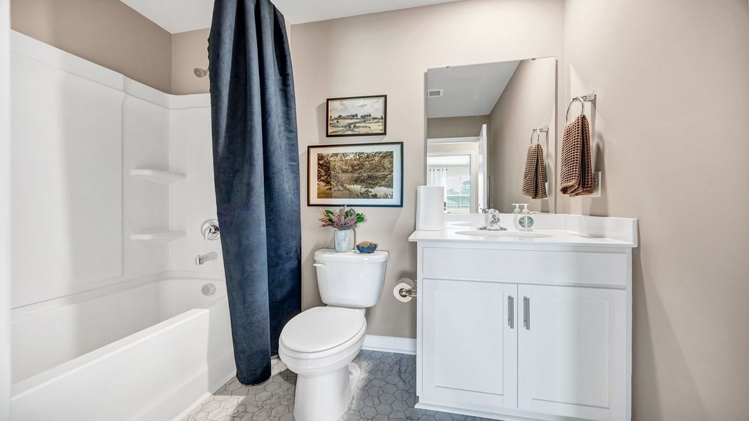 Furnished interior in a model home at The Park at Wilkinson in Orangeburg (Image 24).