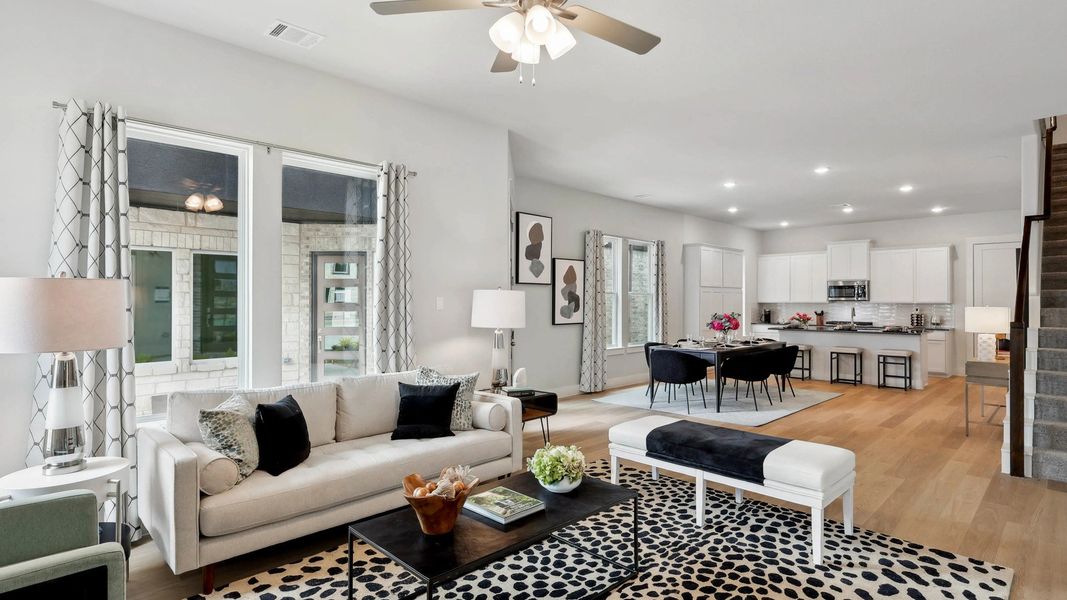 Luxurious open-plan design features upscale finishes and chic decor, creating refined elegance in Collin Creek. Luxurious open-plan design features upscale finishes and chic decor, creating refined elegance in Collin Creek.