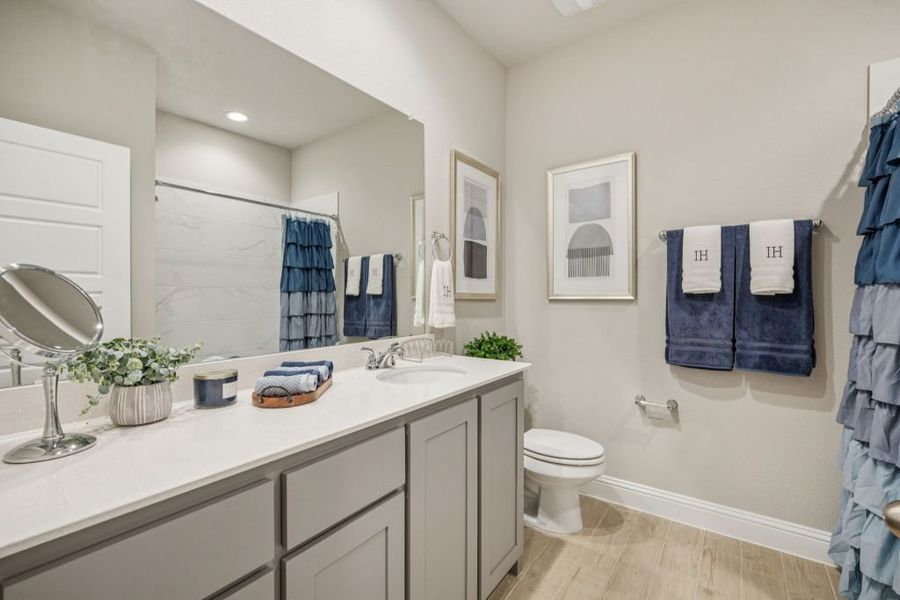 Furnished interior in a model home at Arcadia Trails in Balch Springs (Image 29).