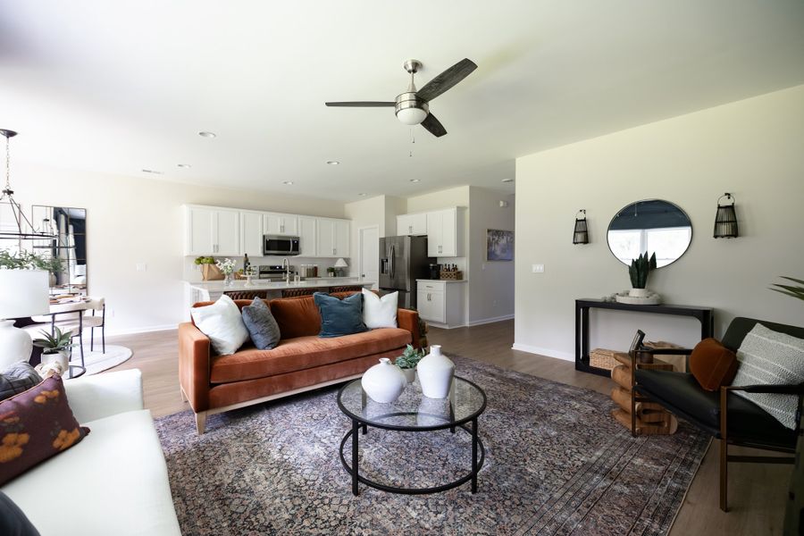 Furnished interior in a model home at Majestic Oaks in Brunswick (Image 4). Furnished interior in a model home at Majestic Oaks in Brunswick (Image 4).