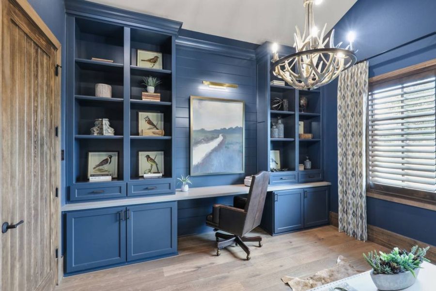 Furnished interior in a model home at Twinwood in Simonton (Image 14).