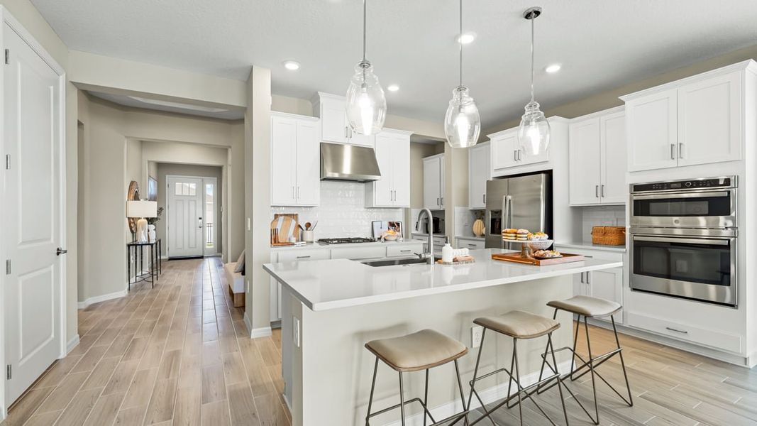 Furnished interior in a model home at Indigo Creek in Apollo Beach (Image 19). Furnished interior in a model home at Indigo Creek in Apollo Beach (Image 19).