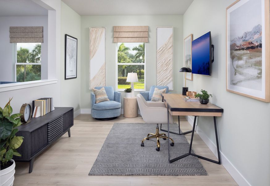 Furnished interior in a model home at Eastlyn in Bradenton (Image 7).