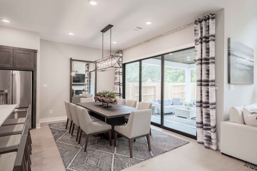 Furnished interior in a model home at Clopton Farms in Montgomery (Image 10).