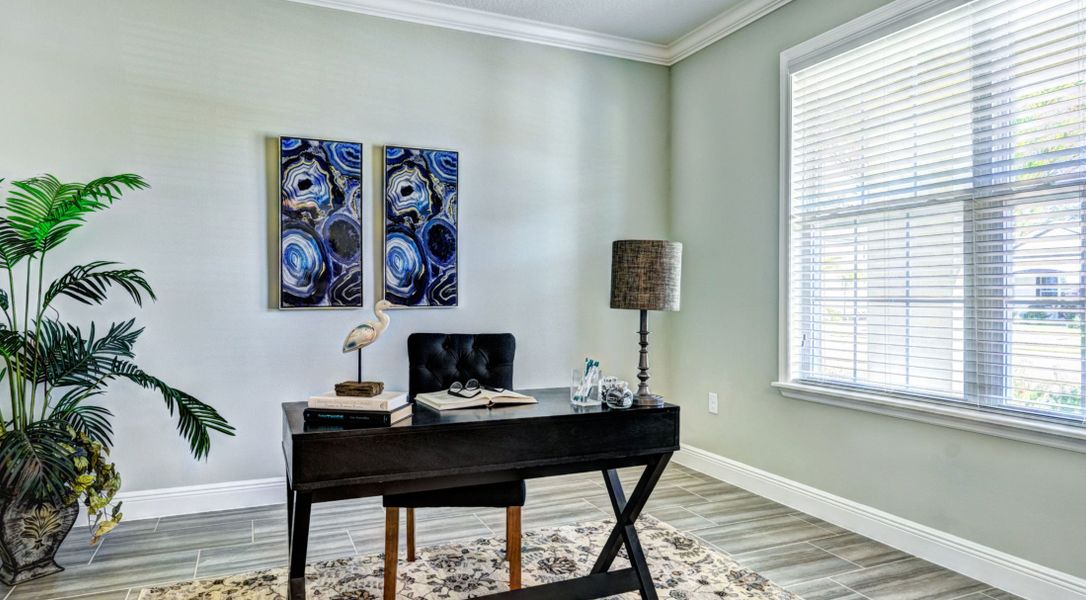 Furnished interior in a model home at Forest Cove in Lake City (Image 6).