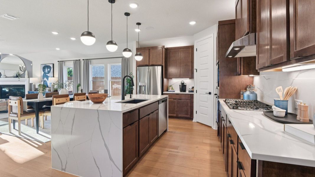 Furnished interior in a model home at Sunflower Ridge in New Braunfels (Image 17).