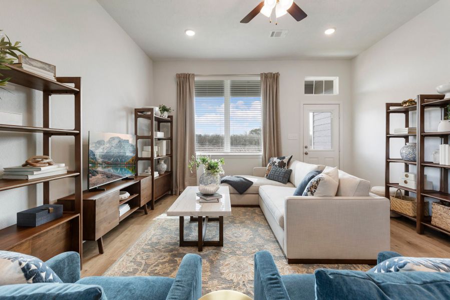 Furnished interior in a model home at Rockbridge East in Huntsville (Image 5). Furnished interior in a model home at Rockbridge East in Huntsville (Image 5).