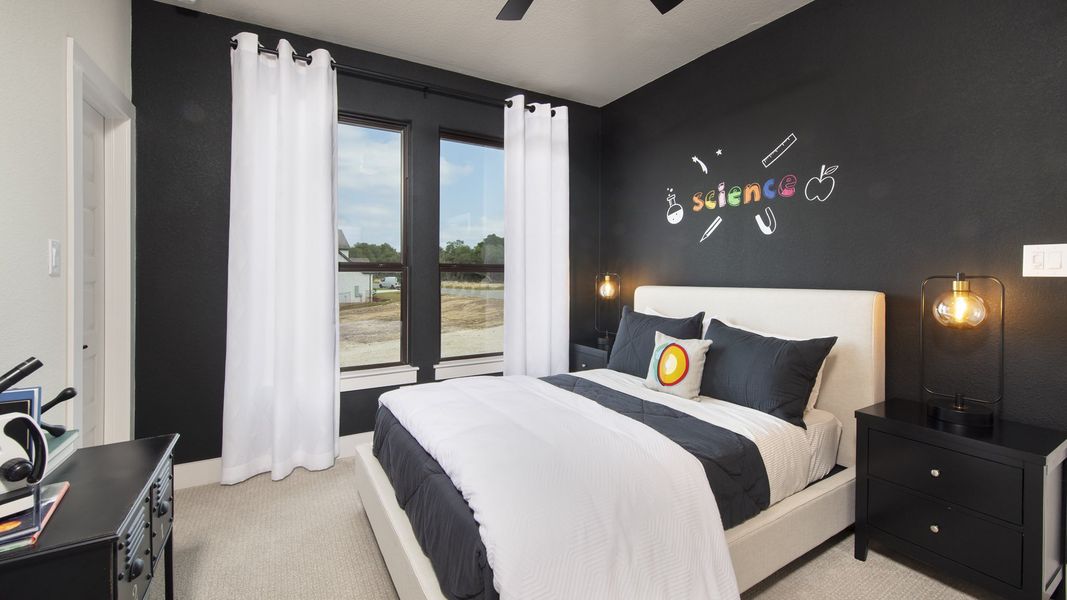 Furnished interior in a model home at Parten 65' in Austin (Image 22).