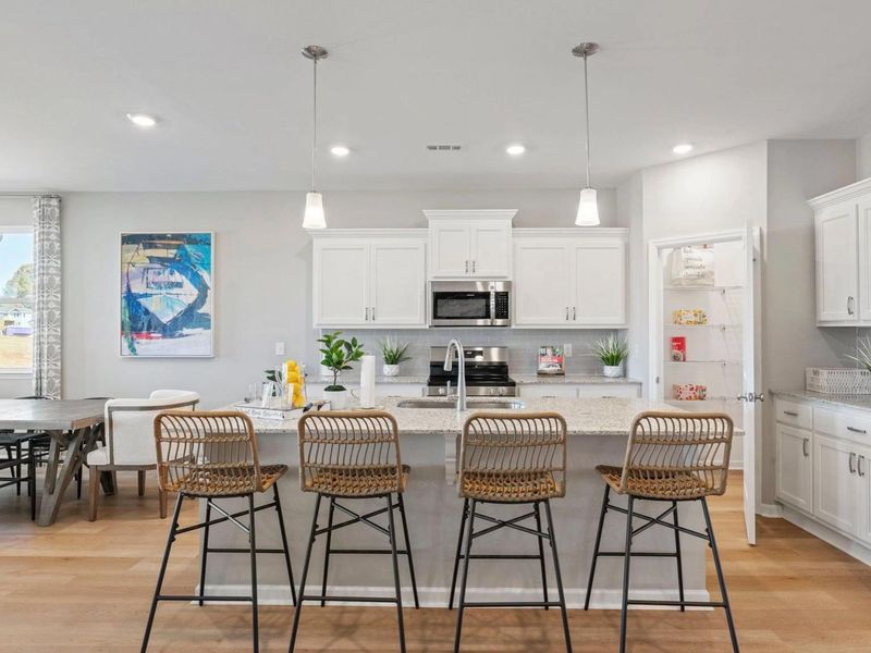 Furnished interior in a model home at Bailey Park in Fayetteville (Image 6).