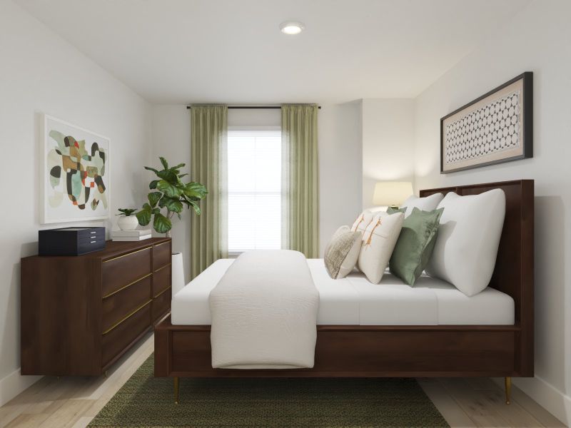 Furnished interior in a model home at Zermatt Townhomes in Nashville (Image 7). Furnished interior in a model home at Zermatt Townhomes in Nashville (Image 7).