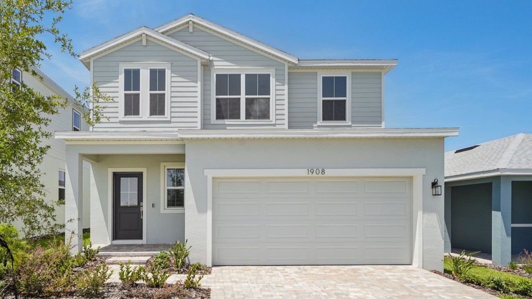 Jupiter Floorplan in Coastal Elevation by DRB Homes in Haines City, FL.