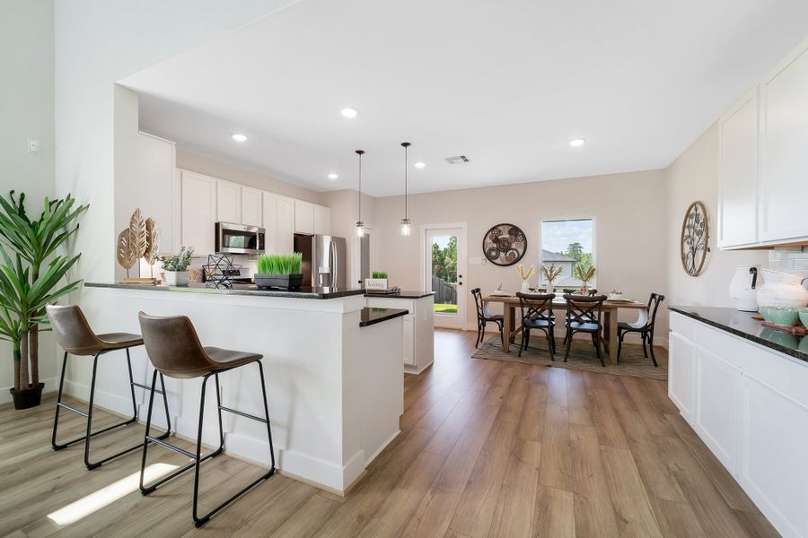 Furnished interior in a model home at Magnolia Springs in Montgomery (Image 23).