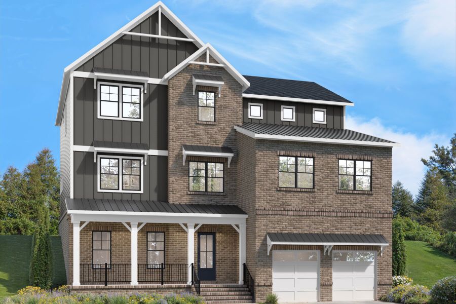 Montclair Elevation B - Farmhouse (Uphill) Montclair Elevation B - Farmhouse (Uphill)
