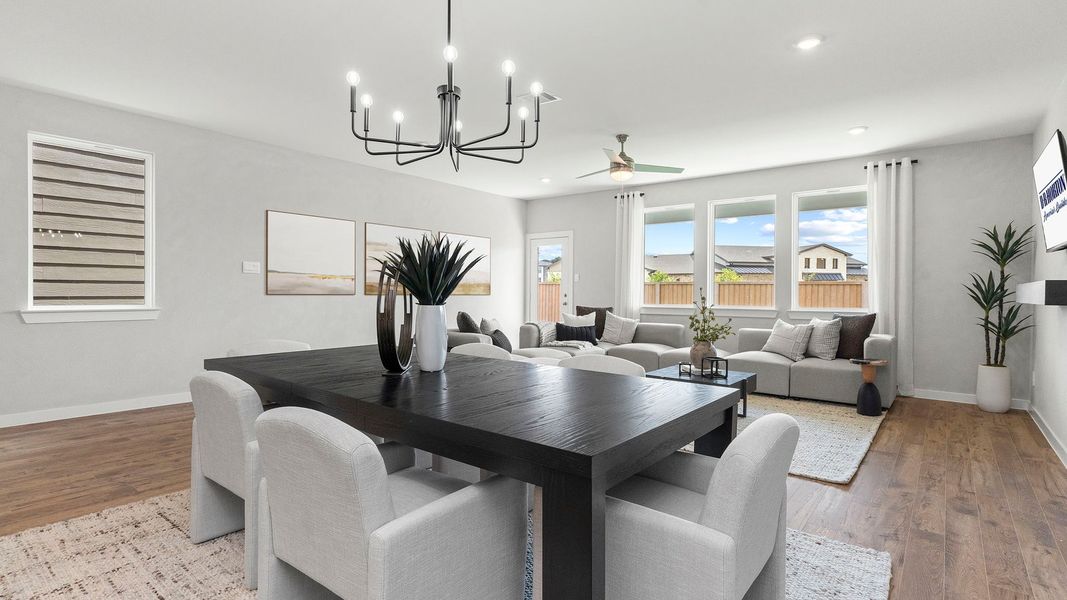 Furnished interior in a model home at Villarosa at Tamarron in Katy (Image 10).