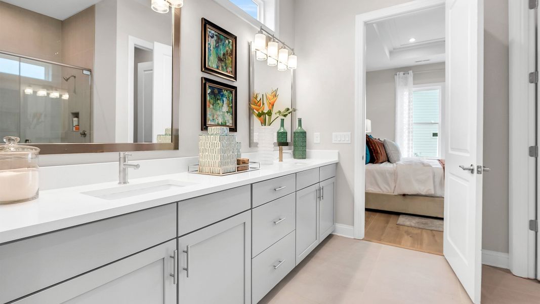 Furnished interior in a model home at Cresswind at Rocky River - OPEN 2026 in Locust (Image 8). Furnished interior in a model home at Cresswind at Rocky River - OPEN 2026 in Locust (Image 8).