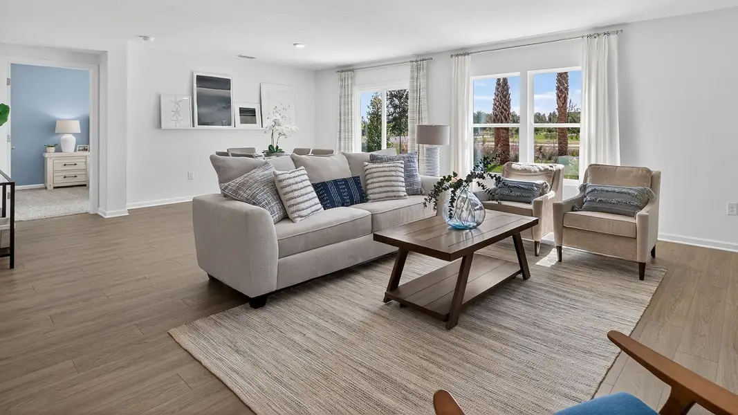 Furnished interior in a model home at Palm Coast Homesites in Palm Coast (Image 9).