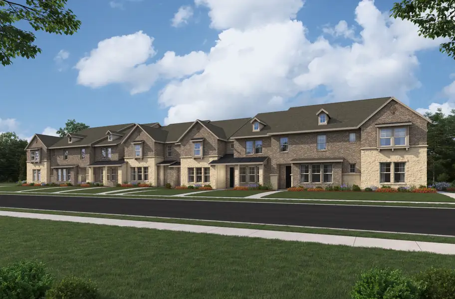 Front exterior of a home in the Waterbend community, located in Euless, TX (Image 2).