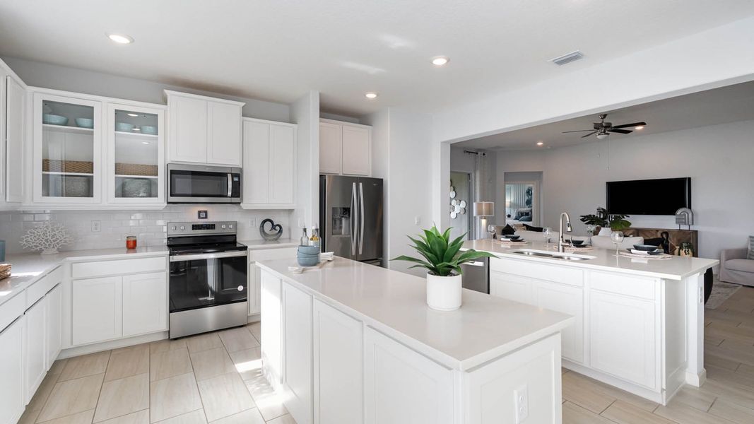 Furnished interior in a model home at Crystal Bay Estates in Grant-Valkaria (Image 9).