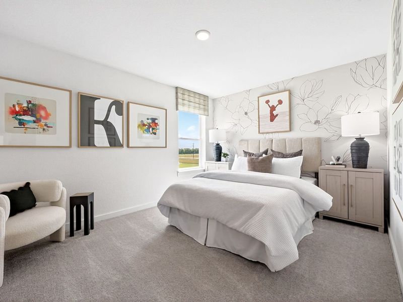 Furnished interior in a model home at Parks at Foster Crossing in Anna (Image 29).