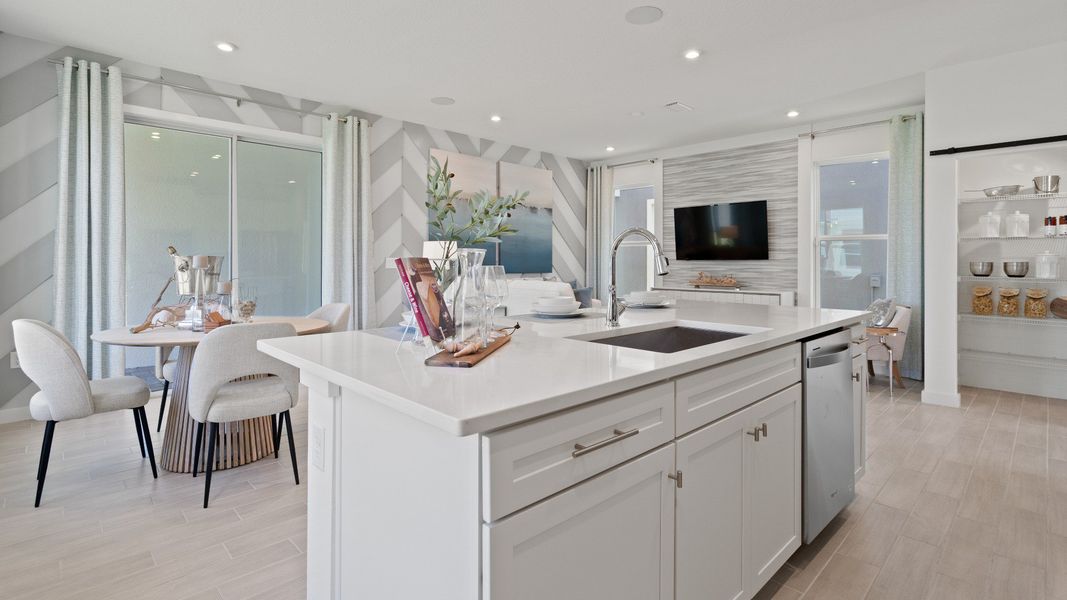 Trinity Place Staged Model Ambersweet Kitchen by DRB Homes in Saint Cloud FL Trinity Place Staged Model Ambersweet Kitchen by DRB Homes in Saint Cloud FL