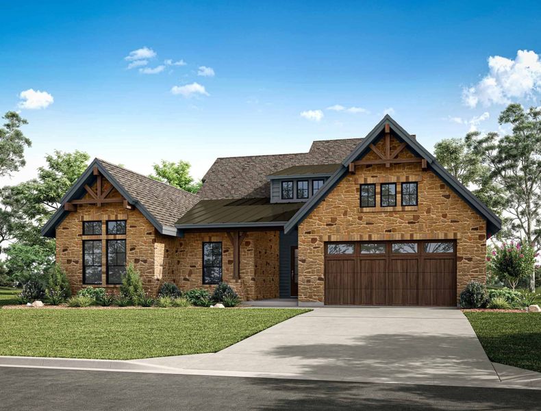 Front exterior of a home in the Kresston community, located in Montgomery, TX (Image 5). Front exterior of a home in the Kresston community, located in Montgomery, TX (Image 5).