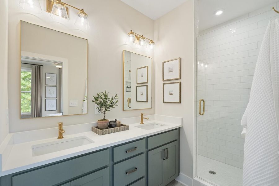 Furnished interior in a model home at BelleWether in Chattanooga (Image 20).