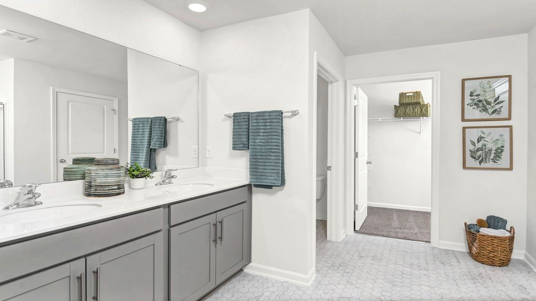 Furnished interior in a model home at Grand Oaks in Columbia (Image 8).