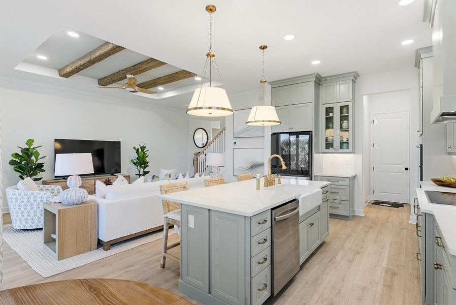 Furnished interior in a model home at Beachview Cove in Ormond Beach (Image 64).