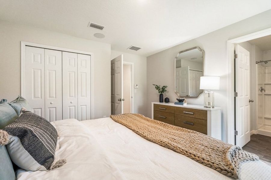 Furnished interior in a model home at Flagler Estates in Hastings (Image 16).