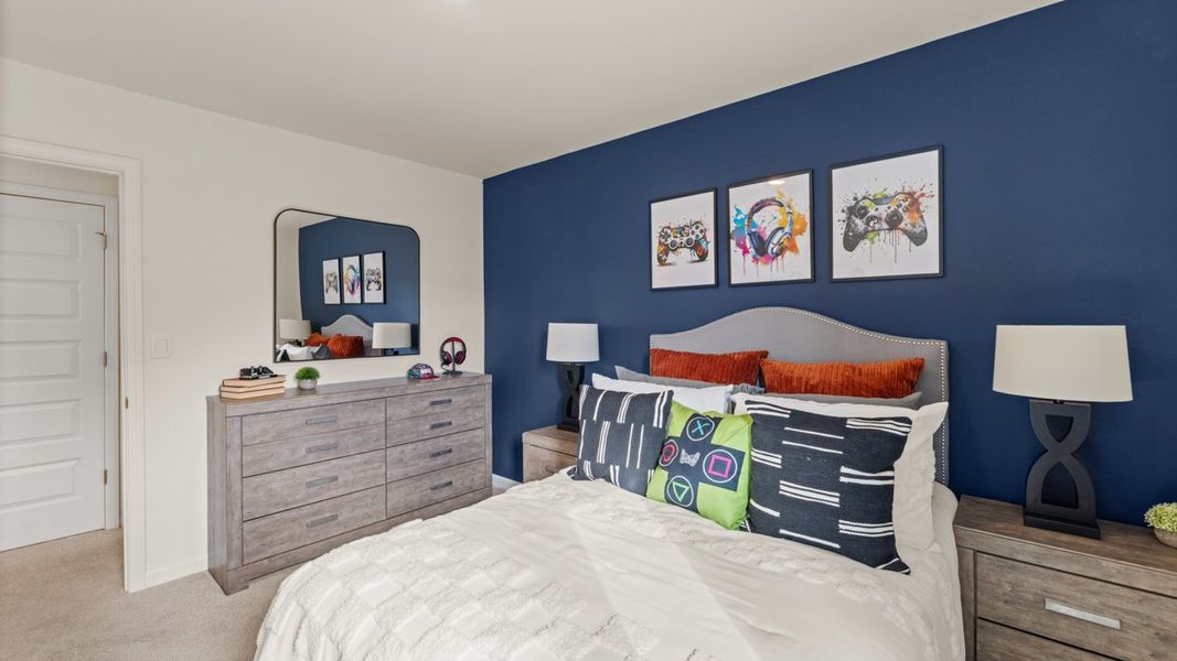 Furnished interior in a model home at Oakchase at Hampton in Hampton (Image 27).