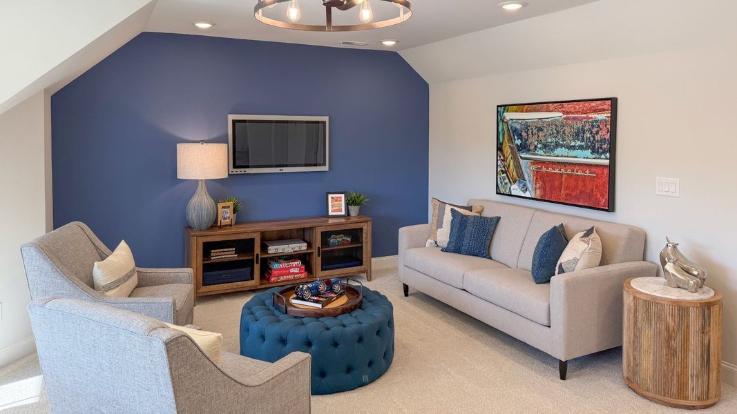 Furnished interior in a model home at The Courtyards on Robinson Church in Harrisburg (Image 9).
