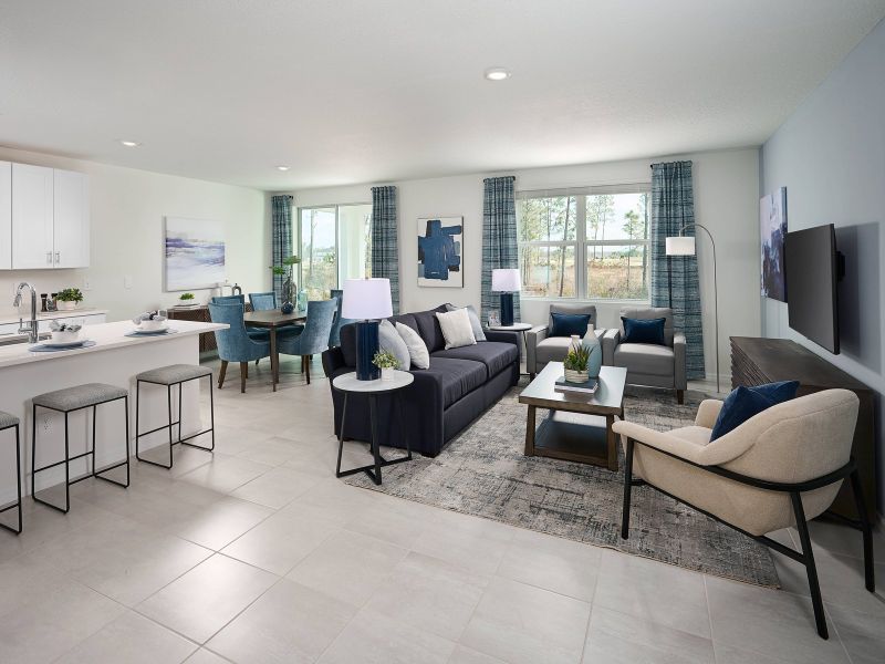 Furnished interior in a model home at Pine Ridge Meadows in Hudson (Image 10).