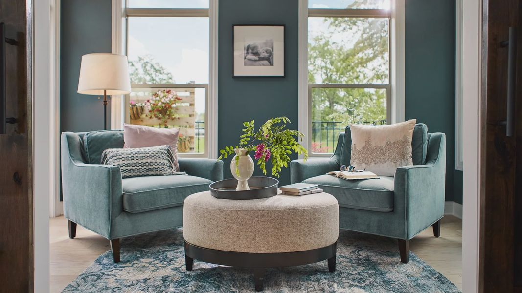 Furnished interior in a model home at The Courtyards at Stewarts Creek in Smyrna (Image 17).