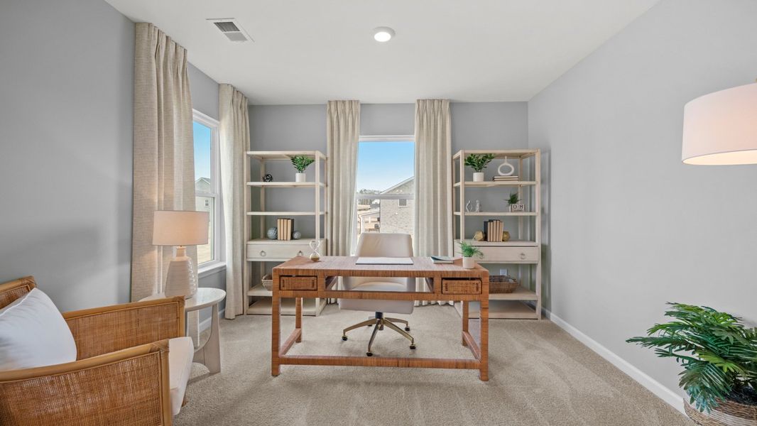 Furnished interior in a model home at Westland in Bogart (Image 21).