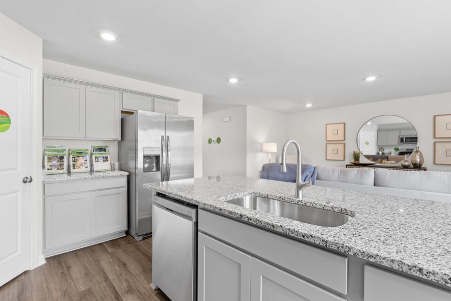 Furnished interior in a model home at Ashton Lakes in Lexington (Image 22).